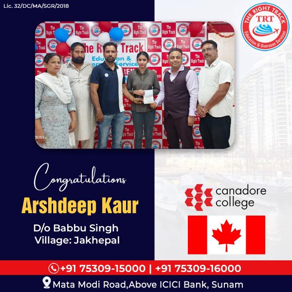 ARSHDEEP KAUR CANADA VISA